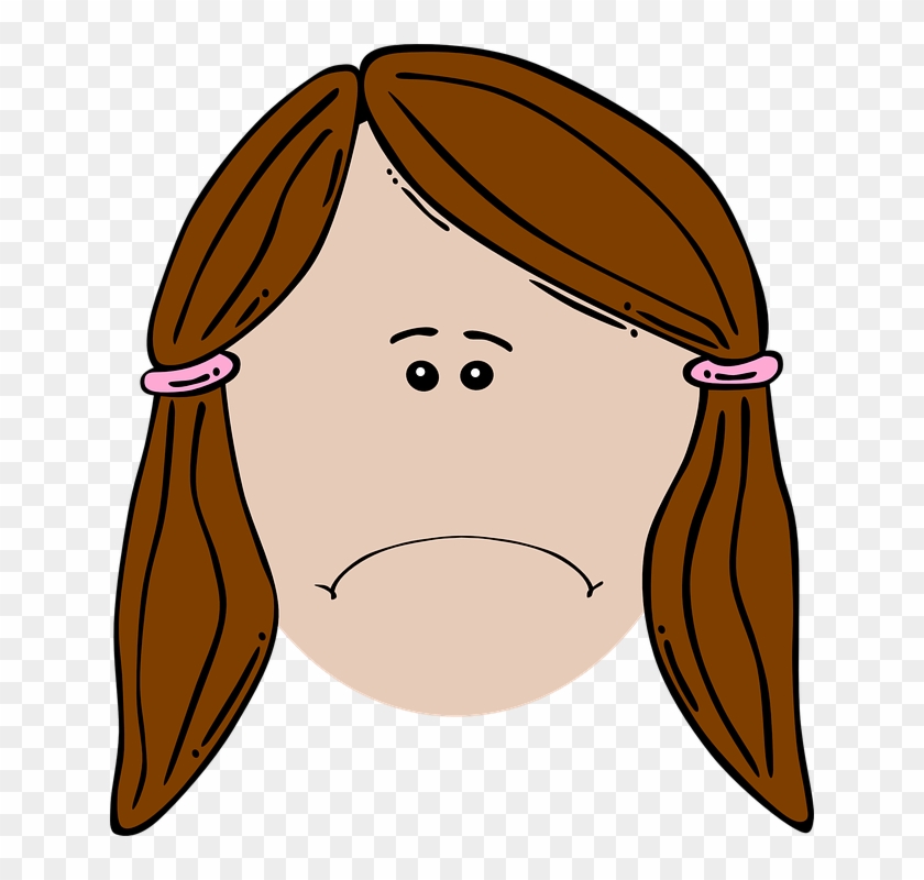 Cartoon Sad Image - Sad Girl Face Cartoon #20818