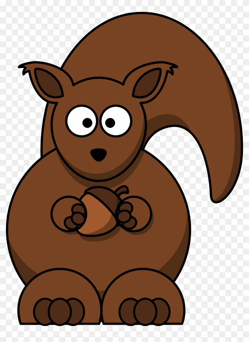 Clear - Cartoon Squirrel #20856