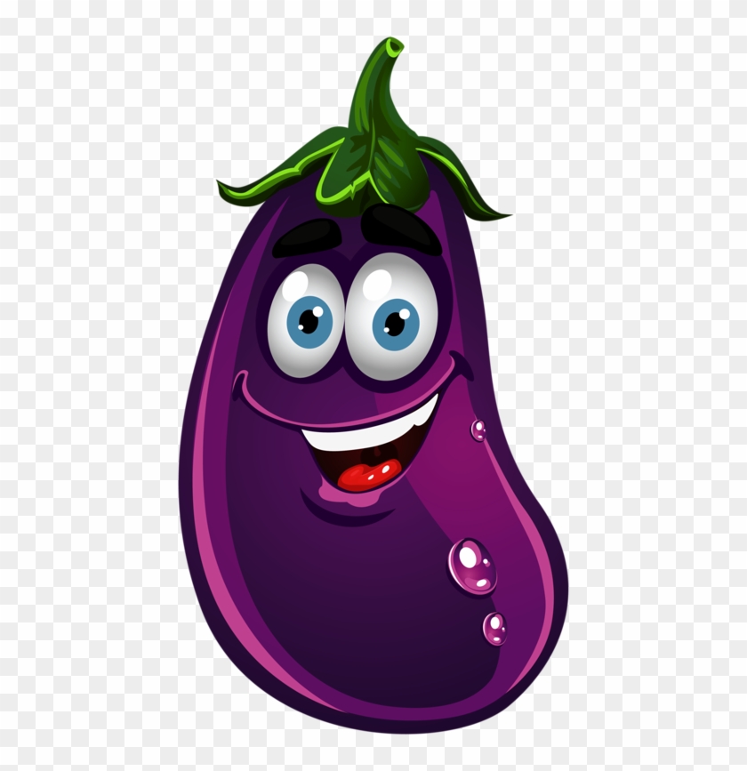 Image Fruit - Eggplant Clipart With Face #20922