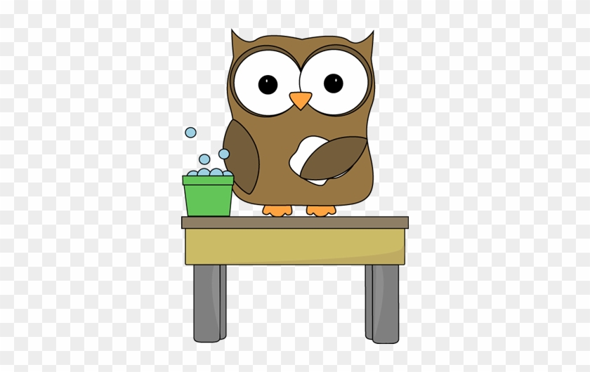 Owl Table Washer - Clipart On The Table #20960