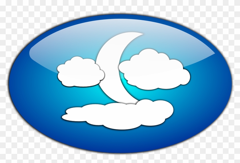 And The Moon - Clouds Moon And Night Clip Art #20993