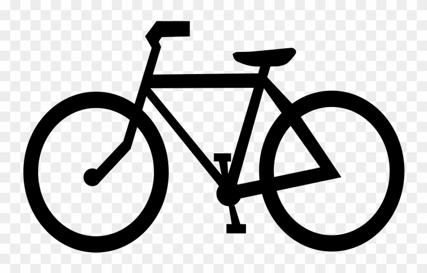 Bicycle Cycling Clip Art Download - Bike Outline Stainless Steel Travel Mug #20998