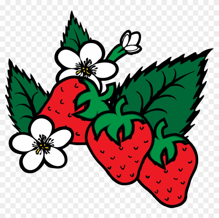Strawberries, Lemons & Cherries - Strawberry Plant Clip Art #21034