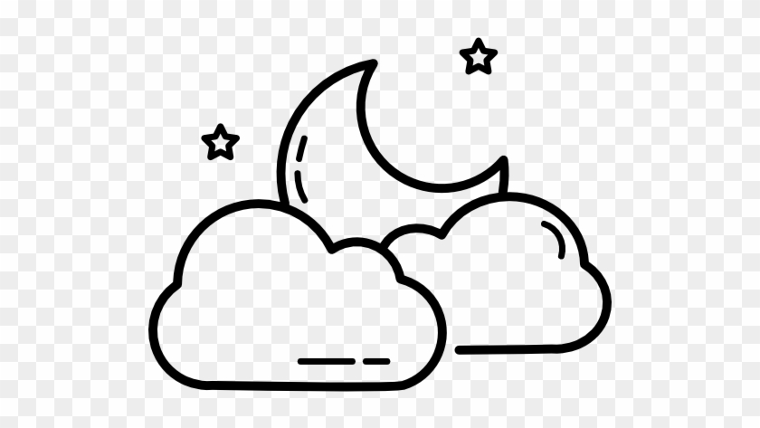 Night Sky Moon Star Clip Art - Imagenes De Mansedumbre Para Dibujar #21088