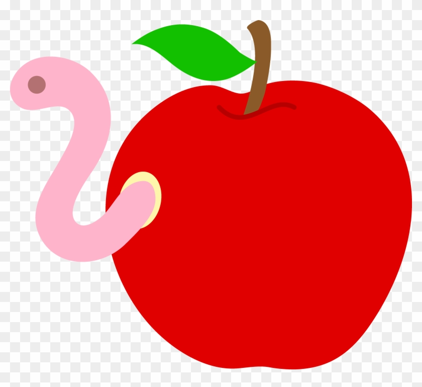Apple Worm Clip Art - Red Apple Clipart #21113