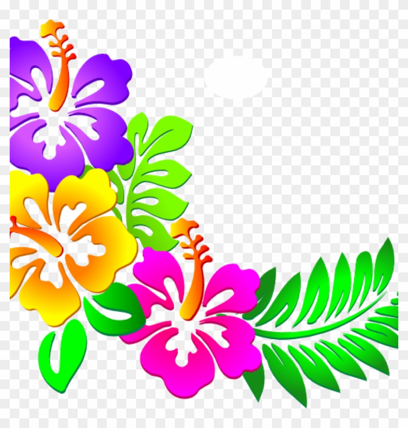 Hawaii Images Clip Art Hawaiian Clip Art Free Downloads - Clipart Flower Border Png #21125