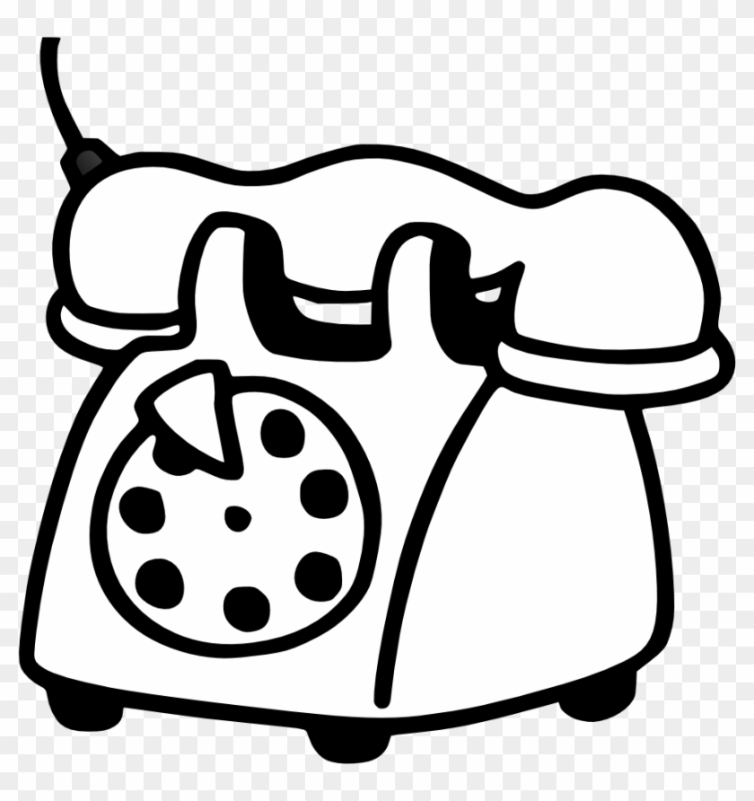 Telephone Clipart White Png - Telefone Para Colorir #21158