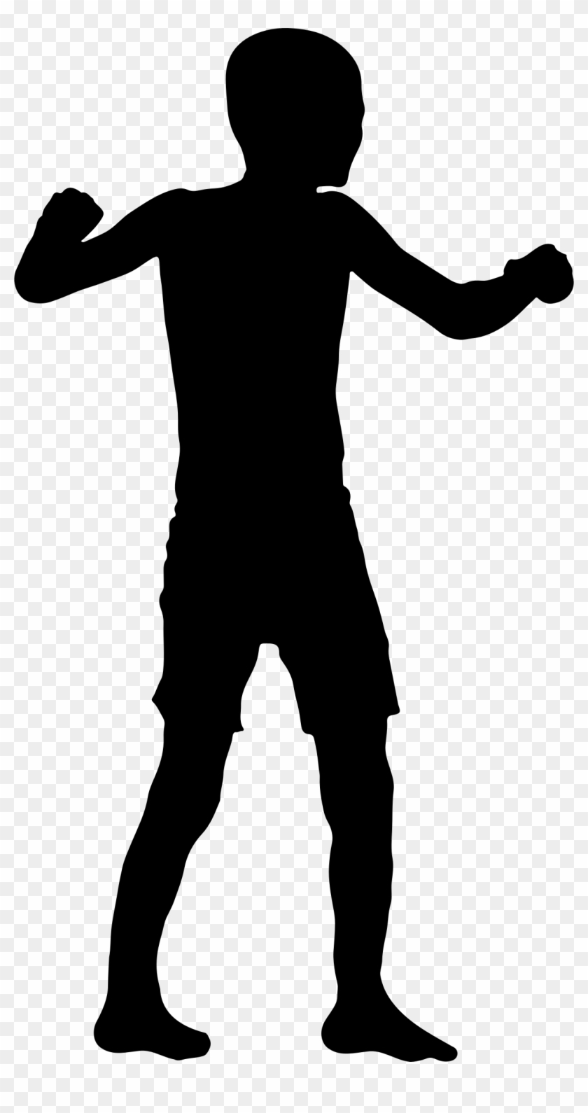 Clip Art Boy Silhouette Clip Art - Transparent Boy Silhouette Png #21246