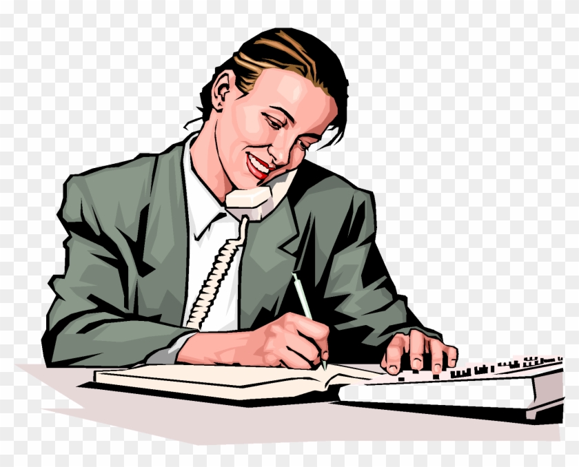 Office Phone Call - Telephone Interview Clip Art #21394