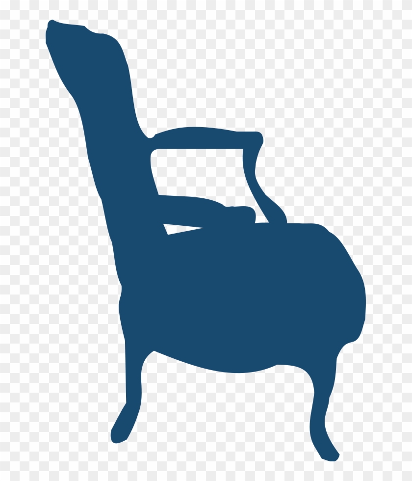 Armchair And Table Clipart, Vector Clip Art Online, - Silhouette Armchair #21401