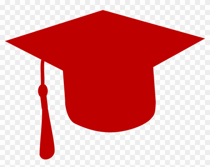 Red Graduation Hat Clipart #21497