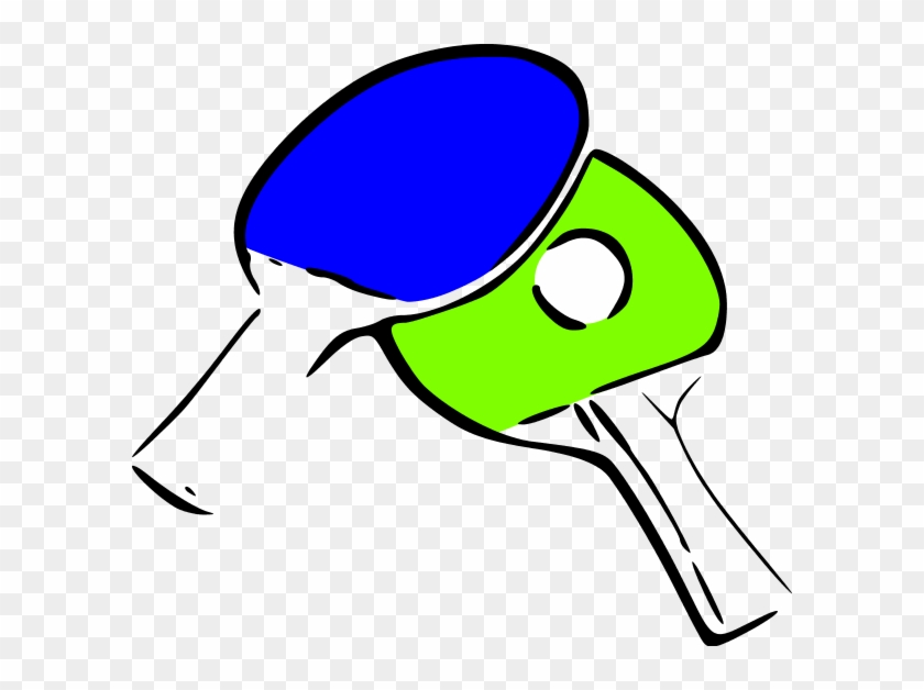 Table Tennis Clipart - Pala De Tenis De Mesa Png Dibujo #21510