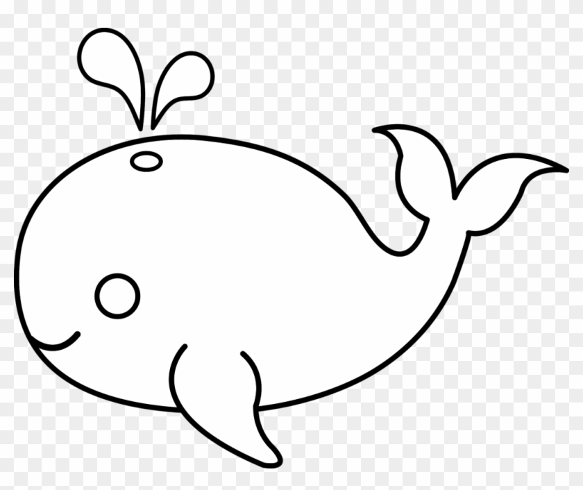 Baby Whale Photos Of Clip Art Free Printable - Cartoon Whale Black And White #21514