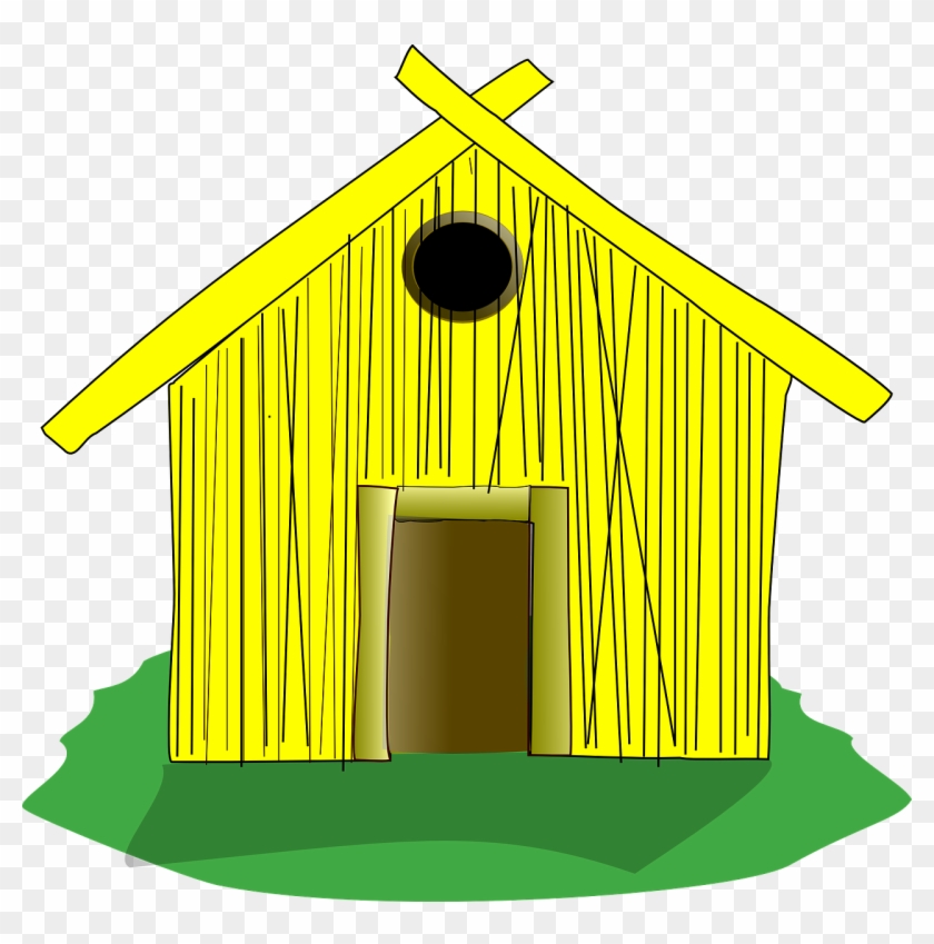 House Of Sticks Clipart - Draw A Straw House #21515