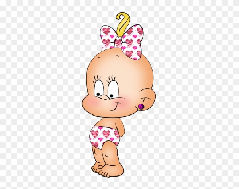 Baby Girl Free Baby Shower Clip Art Vector For - Baby Cartoon Girls #21634
