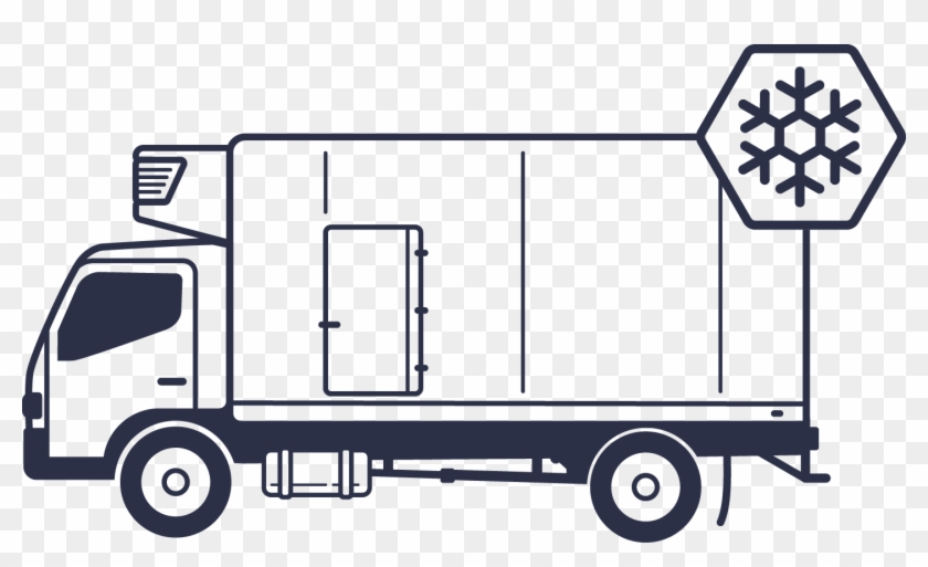 Reefer - Refrigerated Van Clip Art #21680