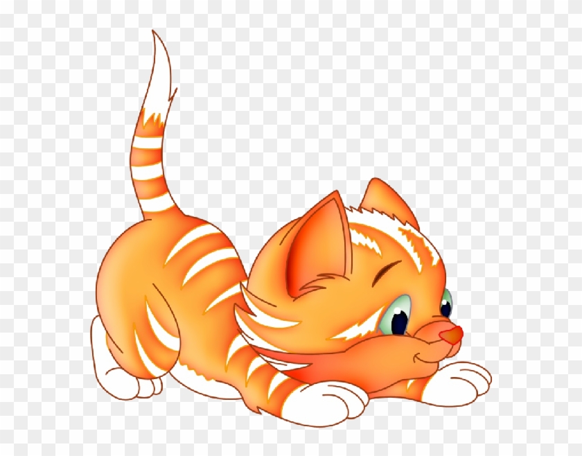 Funny Cartoon Kittens Clip Art Images On A Transparent - Cat Clipart No Background #21684