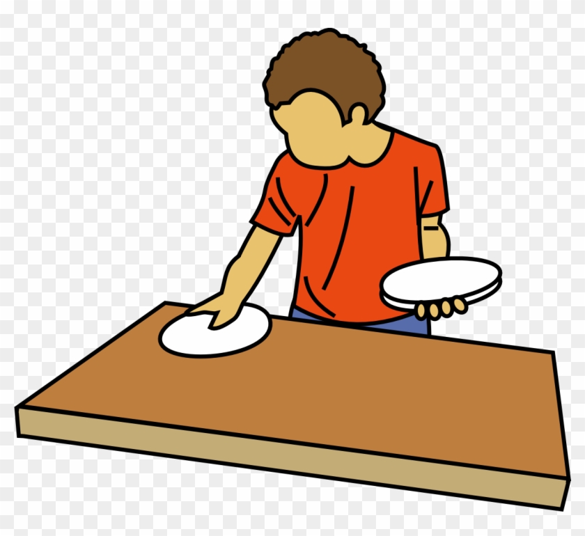 table cleaner clip art