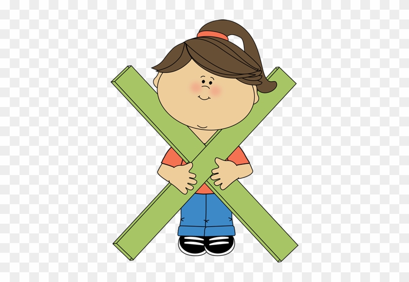 Kid Standing Behind Math Multiplication Symbol Clip - Multiplication Symbol Clip Art #21790