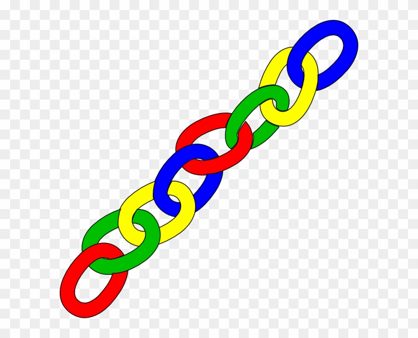 Link Clip Art Color Chain Links Long Clip Art At Clker - Chain Clipart #21809