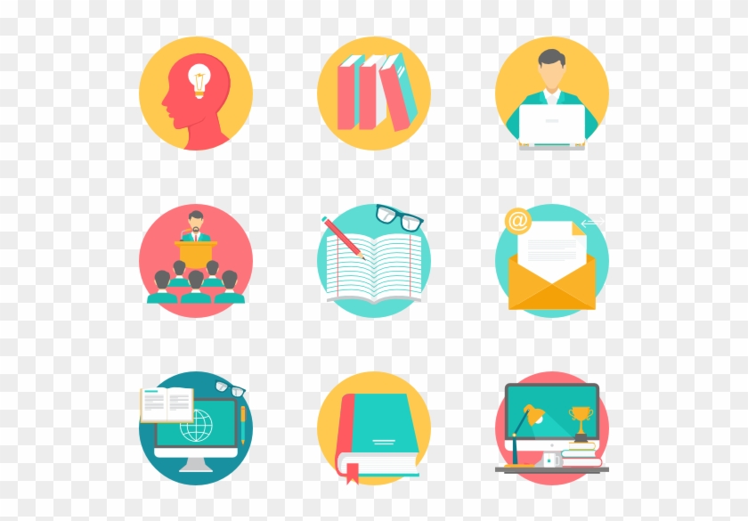 Education - Flat Icons Png #21822