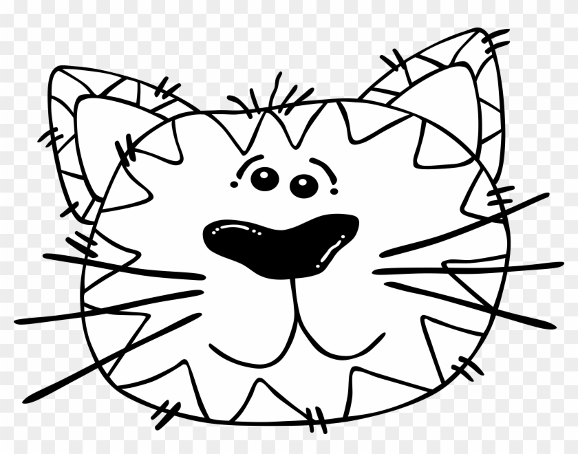 Big Image - Cat Face Coloring Page #21826