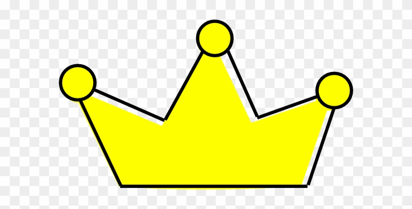 Simple Yellow Prince Crown Clipart - Yellow Crown Clip Art #21852