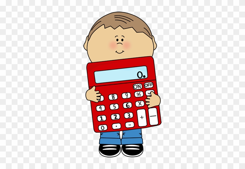 Math Clip Art Cute Math Clipart - Boy With Calculator Clipart #21887