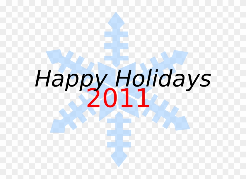 Happy Holidays Snowflake Clip Art - Happy New Year And It Partner #21949