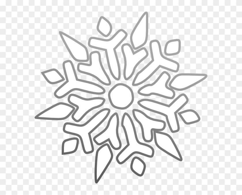 Snowflake Clipart Black Background #22074