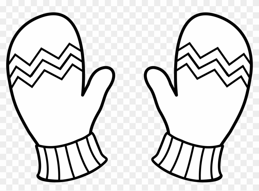 Mitten Clip Art - Gloves Coloring Pages #22111