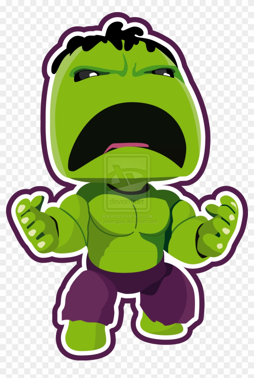 The Incredible Hulk By Josemgala On Deviantart - Cute Hulk Clipart #22378