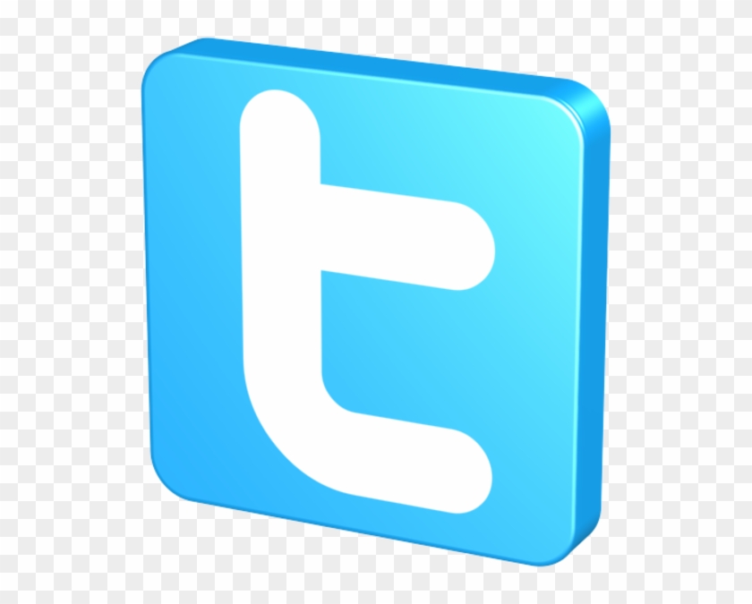 Stylist And Luxury Twitter Clipart Blue Free Images - 3d Twitter Icon #22395