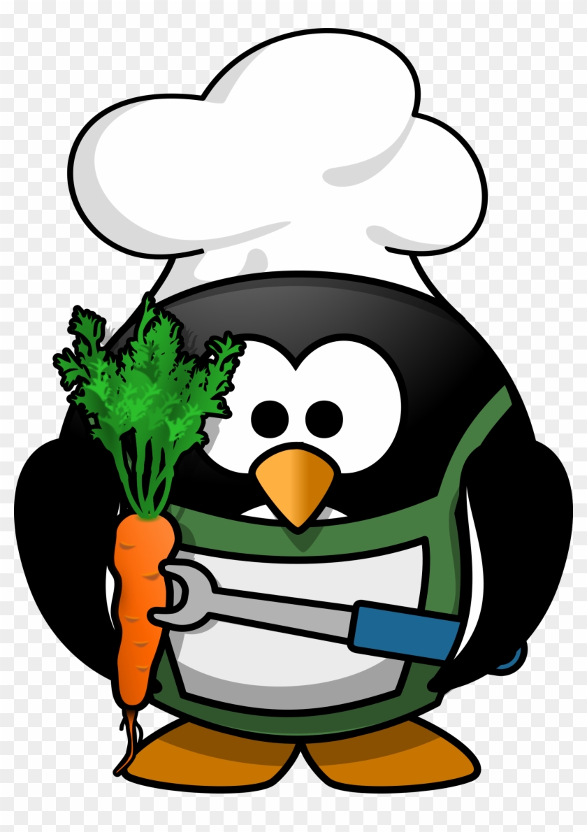 Veggie-penguin Clipart Images - Penguin Grilling #22448