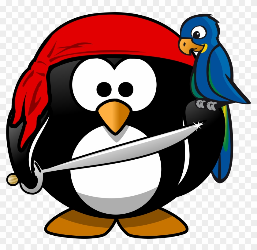 See Here Pirate Clip Art Free Download - Pirate Penguin Clipart #22450