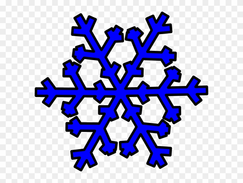 Blue Snowflake Clip Art - Dark Blue Snowflakes Clipart #22514