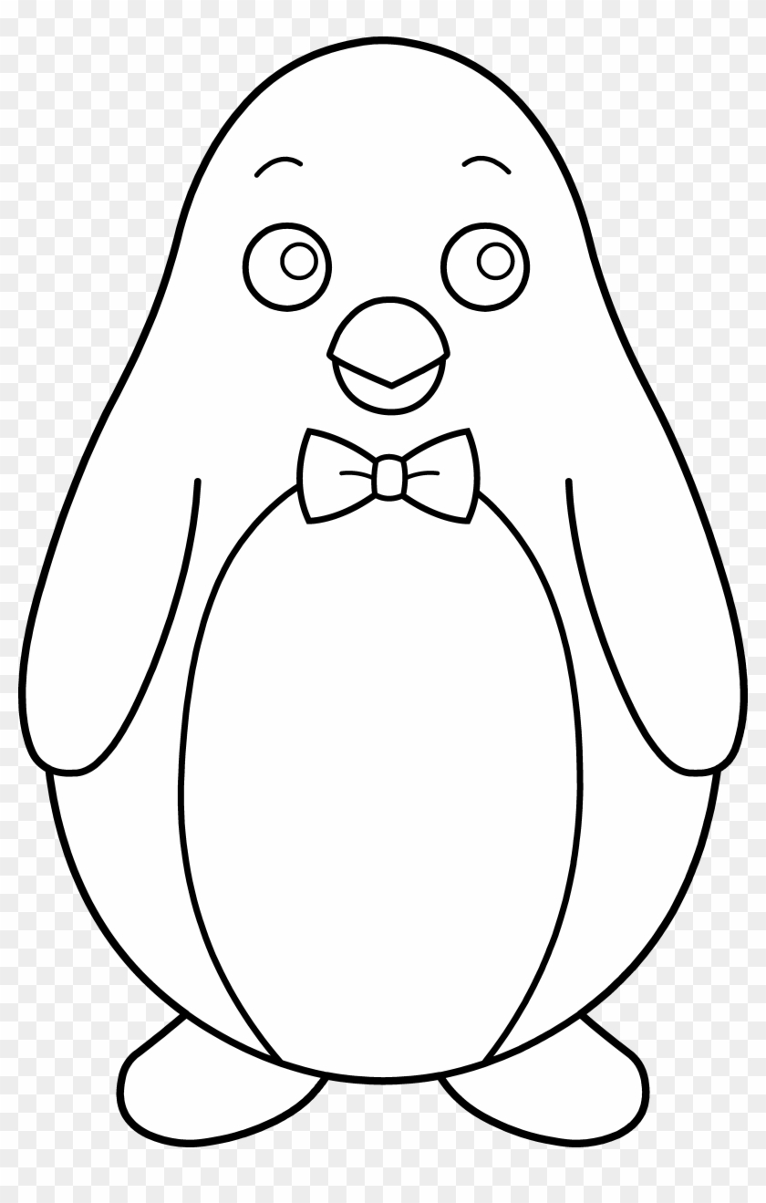 Penguin Clipart Black And White - Black And White Penguin Clip Art #22547