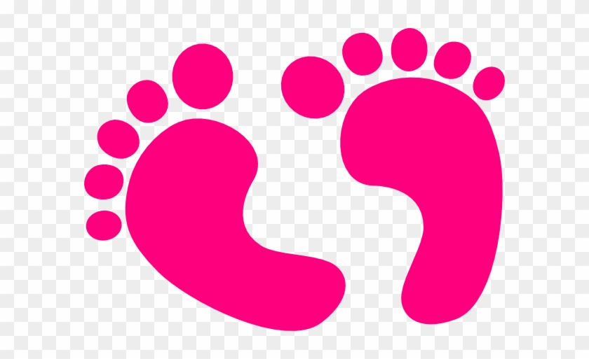 Clipart Baby Feet Clipartmonk Free Clip Art Images - Pink Footprints Clip Art #22546