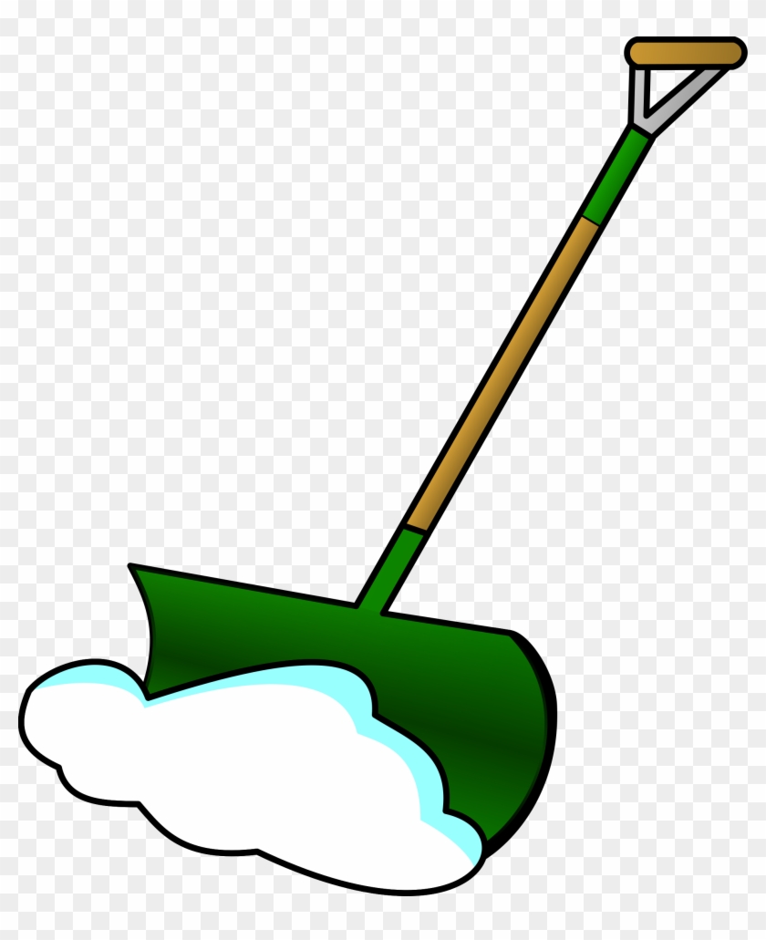 Shovel Free To Use Clipart - Shovel Snow Clip Art Black And White #22563