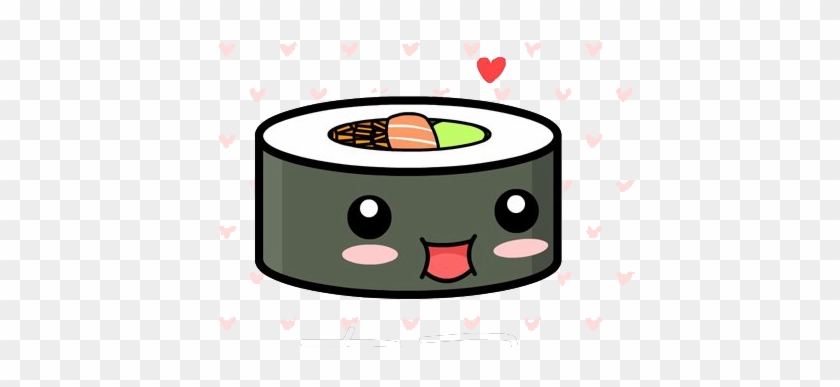 Kawaii Sushi Clipart Cute Clip Art - Cute Sushi Roll Drawing #22570