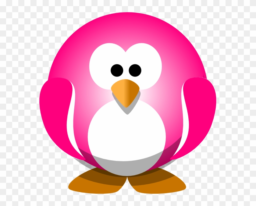 Pink Penguin Clip Art - Pink Penguin Png #22596