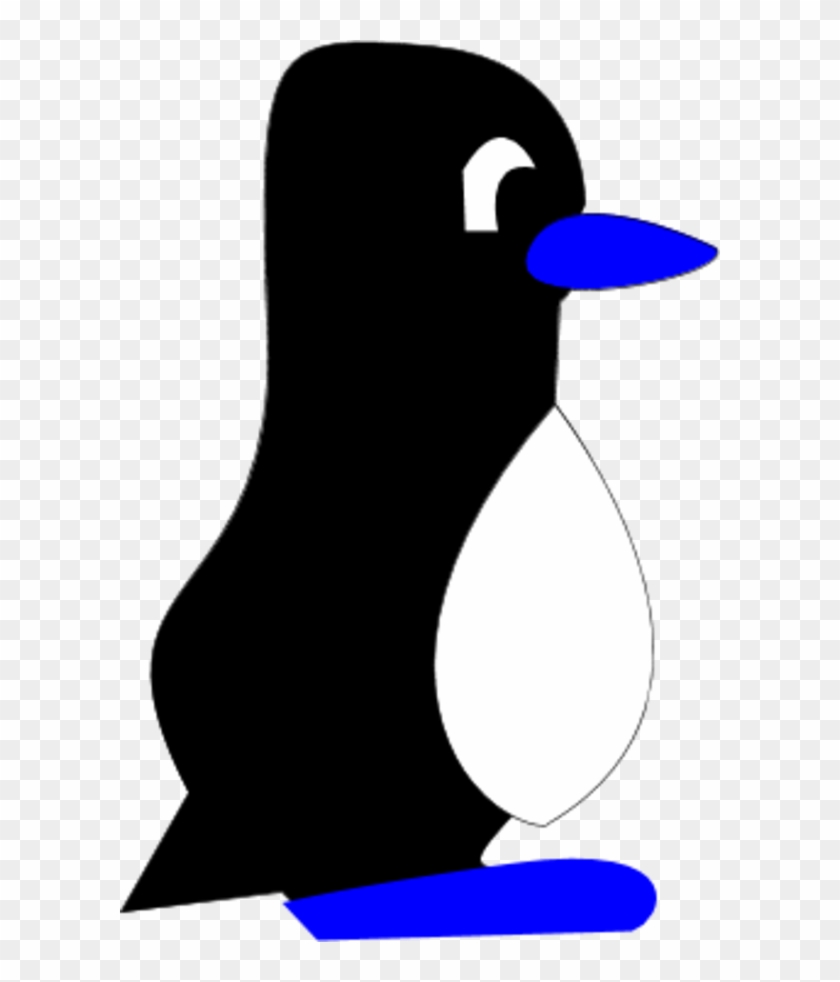Penguin Cartoon Standing Profile - Clip Art #22618