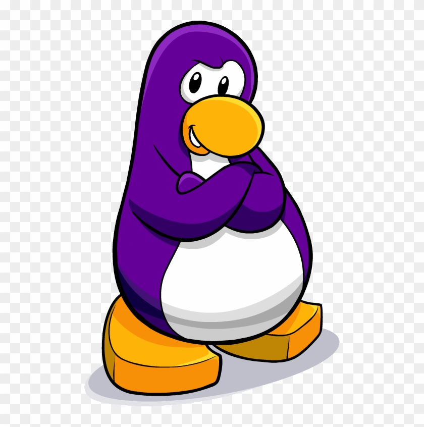Purple Penguin Artwork - Club Penguin Purple Penguin #22620