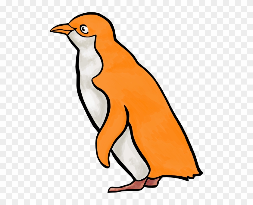 Orange Penguin Clip Art #22671