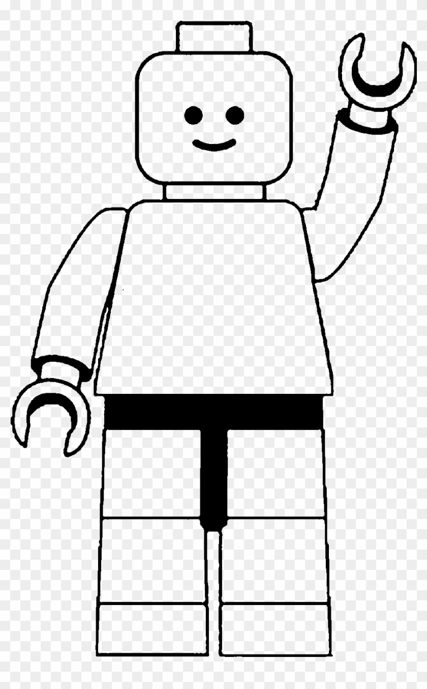 Lego Man Clip Art Black And White - Lego People Black And White #22680