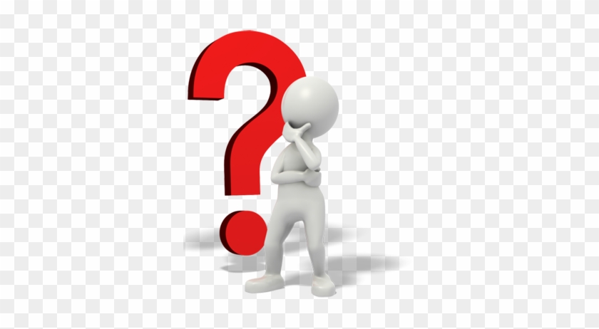 Stick Man Thinking Clipart - Human Question Mark Png #22713