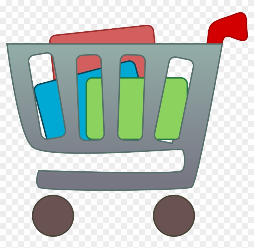 Grocery Shopping Clipart - Items In A Shopping Cart #22784