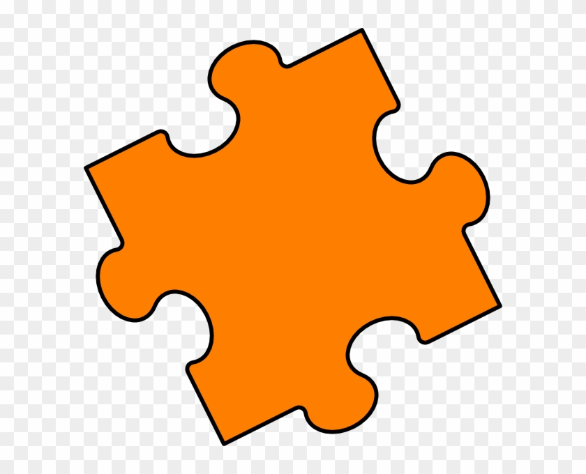 At Clipart - Puzzle Piece Blue #22791