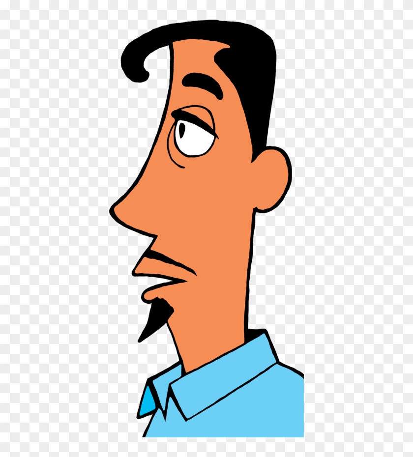 Goatee In Profile - Clipart Man's Profile Png #22800