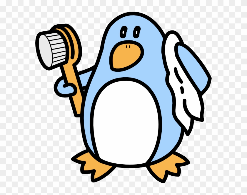 Boy Penguin Clipart - Penguin In Shower Clipart #22855